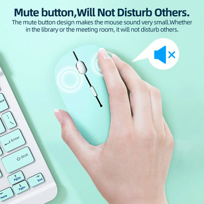 Wireless Bluetooth Mouse for Ipad Samsung Huawei Lenovo Mipad Android Windows Tablet Battery Mouse for Laptop Notebook Computer