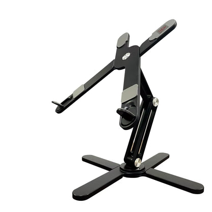 Yuwvo Aluminum X Foldable Laptop Stand 360 Rotating Riser for 13/17 Inch Macbook Pro 32X8X6 Cm Lightweight & Convenient