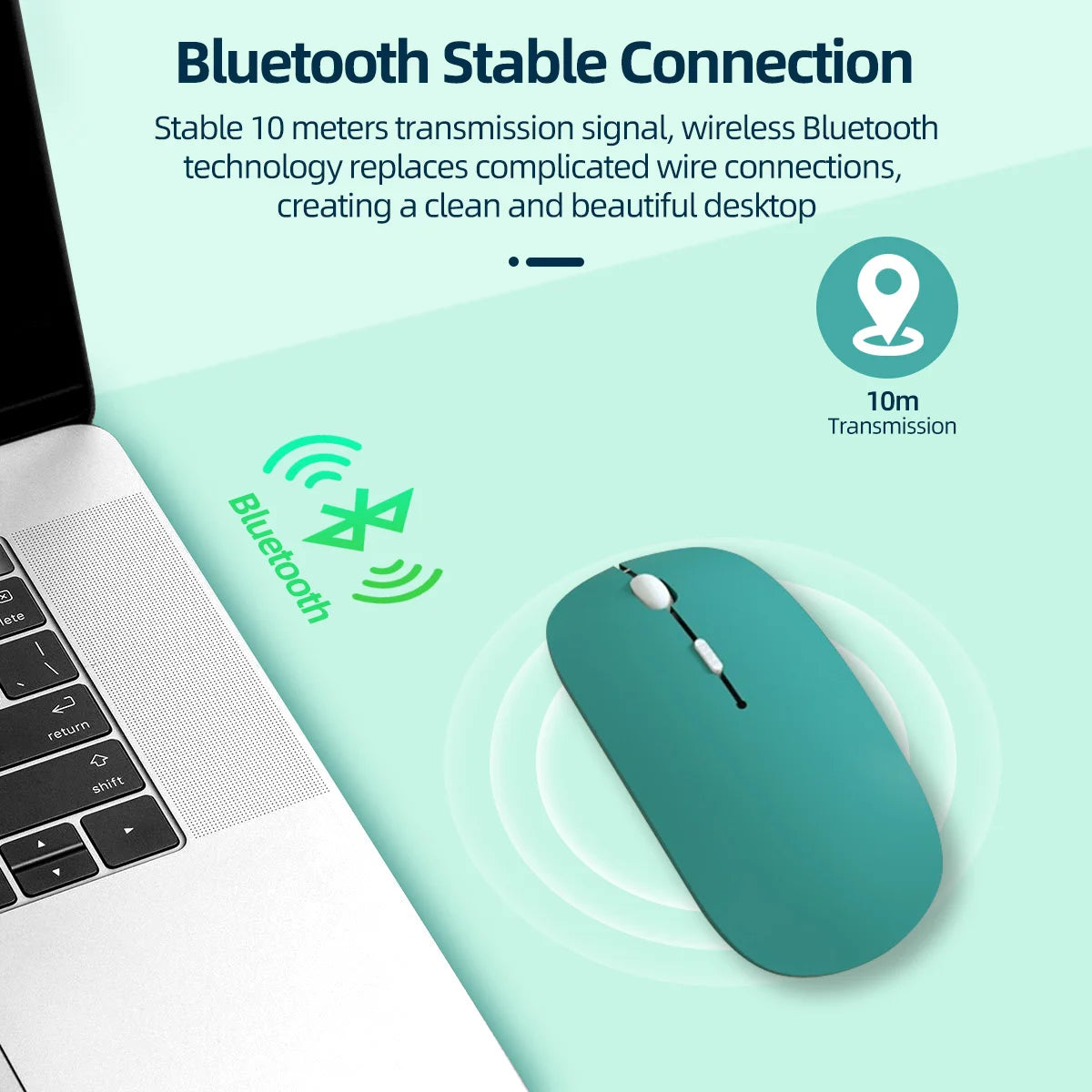 Wireless Bluetooth Mouse for Ipad Samsung Huawei Lenovo Mipad Android Windows Tablet Battery Mouse for Laptop Notebook Computer