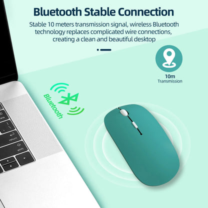 Wireless Bluetooth Mouse for Ipad Samsung Huawei Lenovo Mipad Android Windows Tablet Battery Mouse for Laptop Notebook Computer
